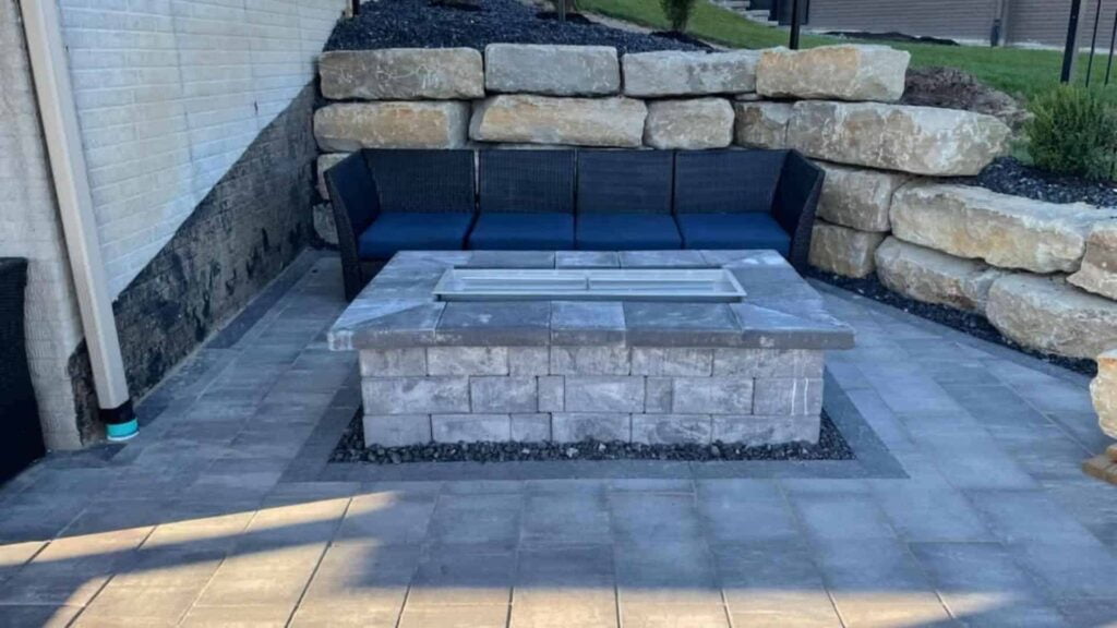 Backyard Stone Firepit