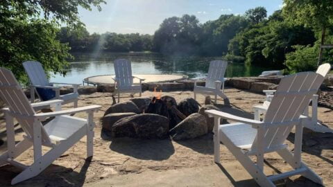 Firepit Build With Boulders