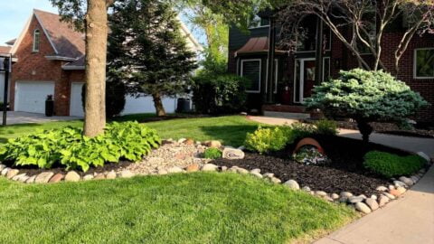 Front Yard Landscaping At Omaha Home